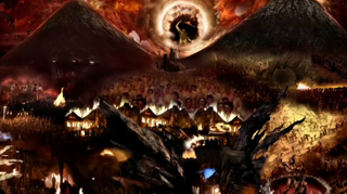 Illustration for article titled The Video Mural Road To Hell Is Paved In Pop Culture Clips